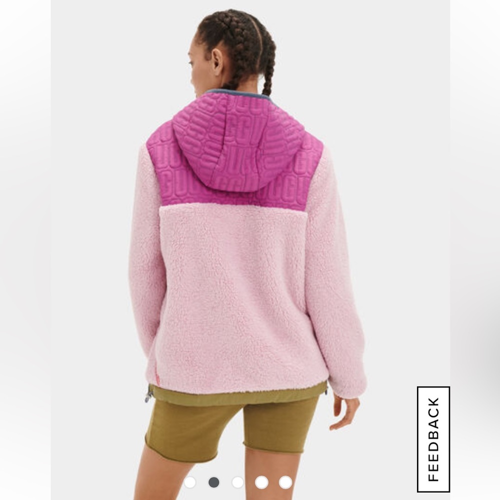 NWT UGG Iggy Sherpa Half Zip Pullover - Picture 2 of 6